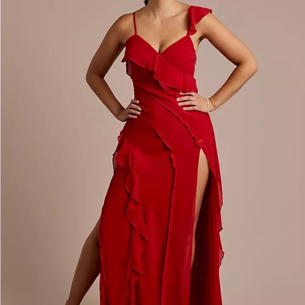 Elegant Red Evening Gown